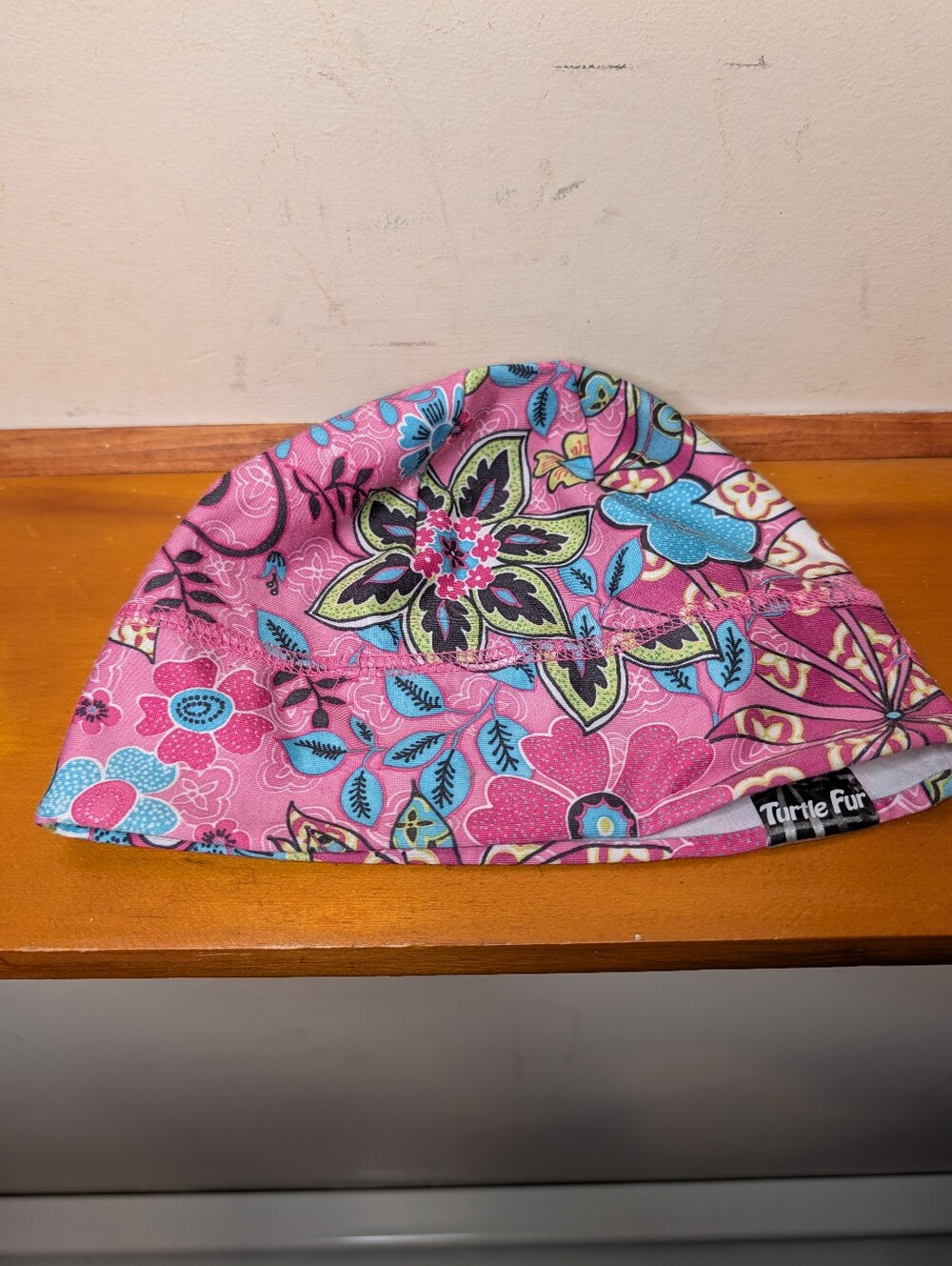 Turtle Fur Women's Small Floral Pink Hat Beanie